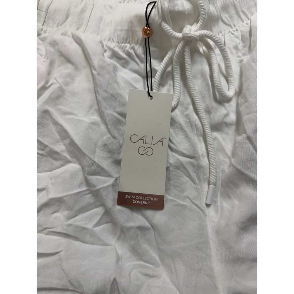 CALIA by Carrie Underwood Womens XL Pure White Swim Tie Front‎ Short Coverup NWT - Picture 2 of 5